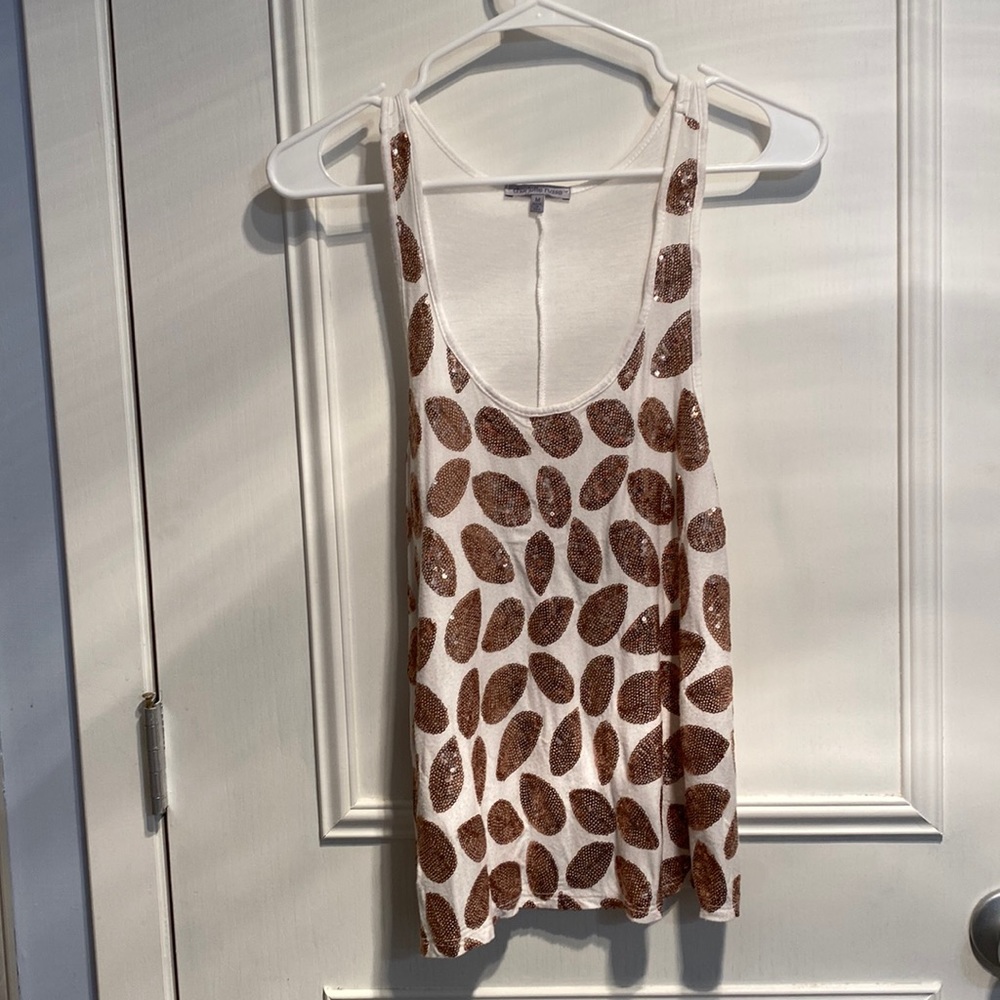Charlotte Russe top with gold sequins